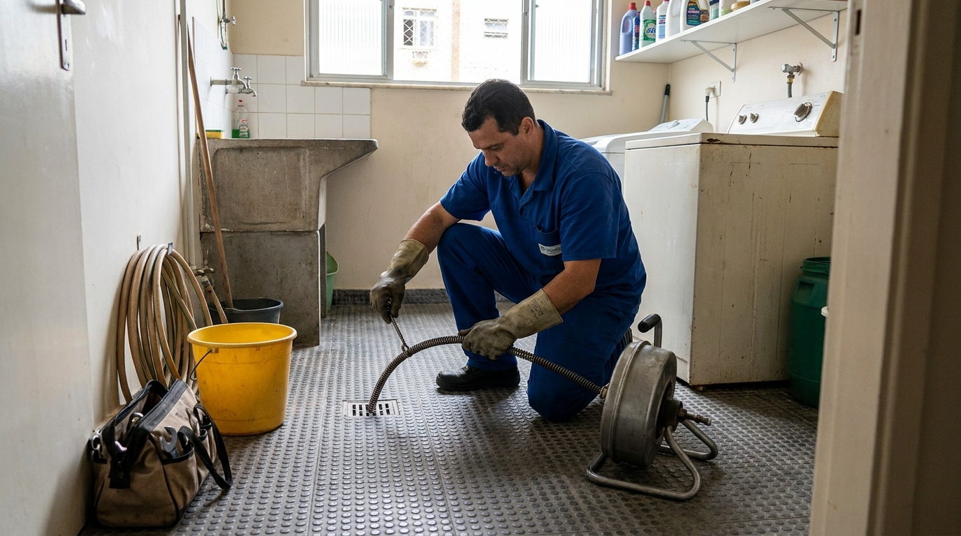 Desentupimento de ralo profissional em Mogi das Cruzes‑SP