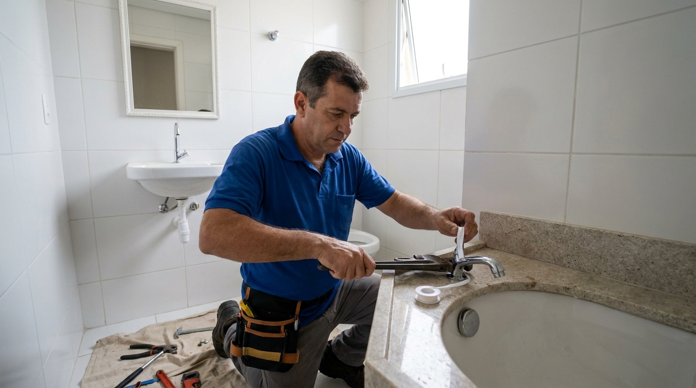 Instalação de torneira de cozinha em Mogi das Cruzes‑SP